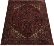 7' x 10' Maroon Persian Kashan Rug