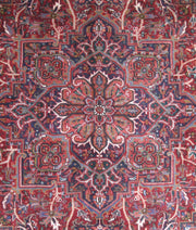 7' x 10' Maroon Persian Kashan Rug