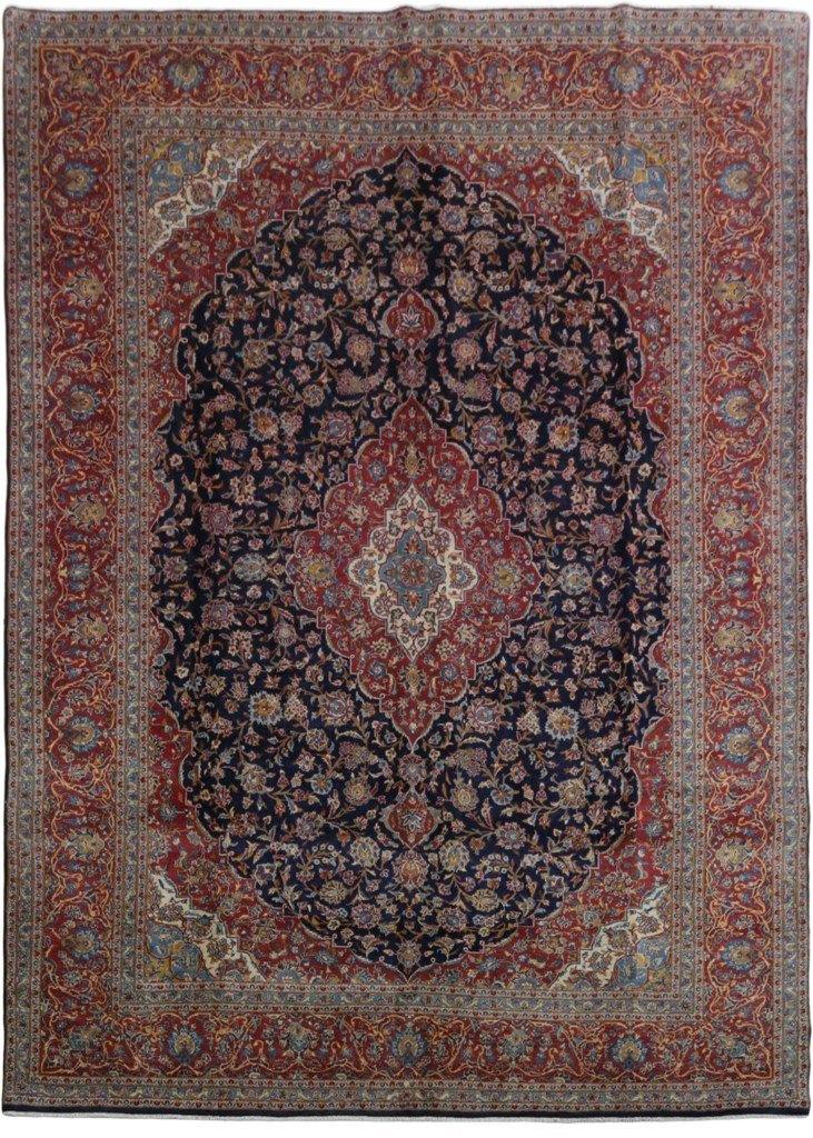 10x14 Authentic Hand-knotted Persian Kashan Rug - Iran - bestrugplace