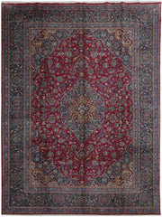 10' x 13' Light Red Persian Kashmar Rug