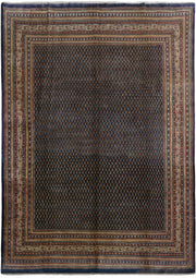 9' x 13' Bright Grey Persian Hamadan Rug