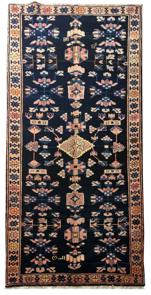 6' x 10' Mirage Blue Persian Hamadan Rug