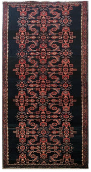 3x12 Authentic Hand-knotted Persian Hamadan Rug - Iran - bestrugplace