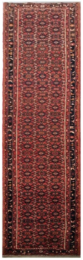 3x18 Authentic Hand-knotted Persian Hamadan Rug - Iran - bestrugplace