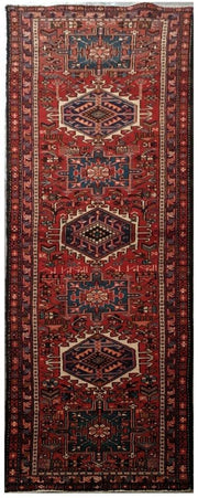 3x11 Authentic Hand-knotted Persian Karaja Rug - Iran - bestrugplace