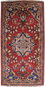 2' x 4' Red Persian Hamadan Rug