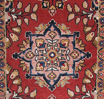 2' x 4' Red Persian Hamadan Rug