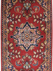 2' x 4' Red Persian Hamadan Rug