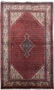 3x5 Authentic Hand-knotted Persian Hamadan Rug - Iran - bestrugplace