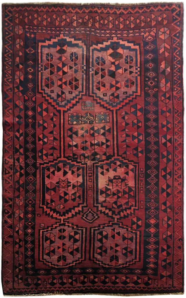 6' x 8' Maroon Persian Lori Rug