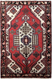 4' x 7' Red Persian Hamadan Rug