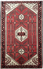 5x9 Authentic Hand-knotted Persian Hamadan Rug - Iran - bestrugplace