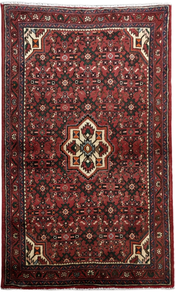 4' x 5'  Persian Hamadan Tribal Rug