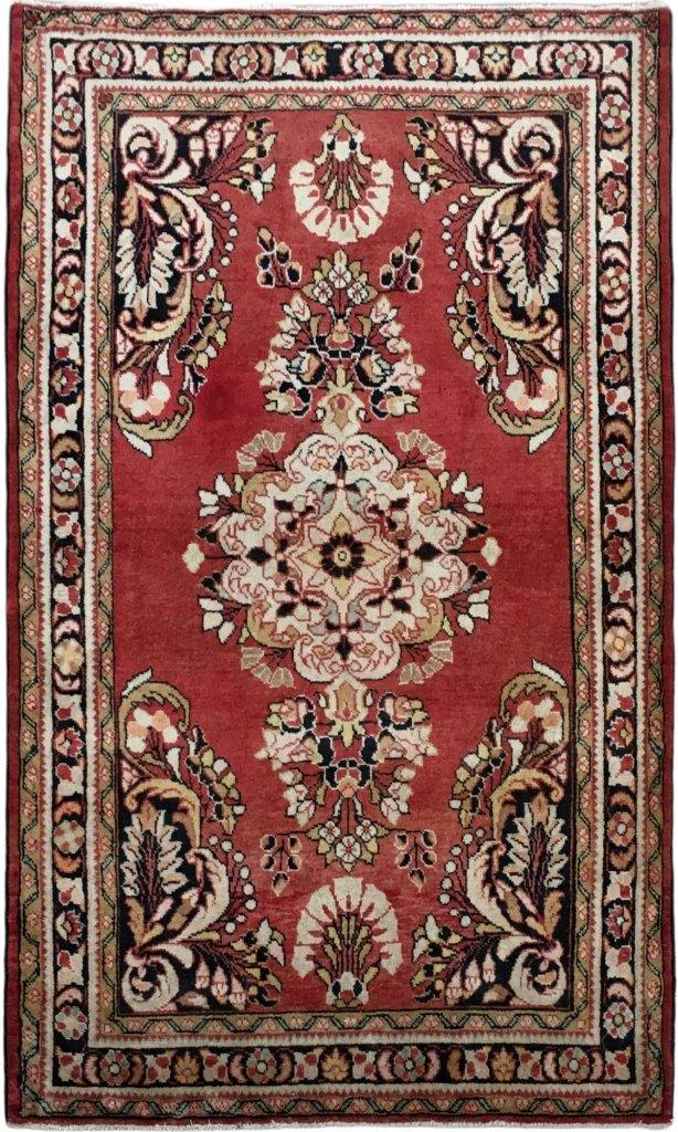 4x5 Authentic Hand-knotted Persian Hamadan Rug - Iran - bestrugplace