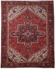 10' x 14' Red Persian Heriz Rug