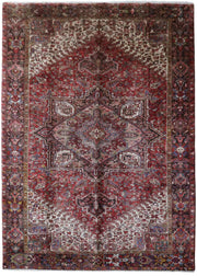 8' x 11' Red Persian Heriz Rug