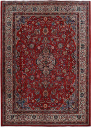 10x14 Semi Antique Persian Sarouk Mahal Rug - Iran - bestrugplace