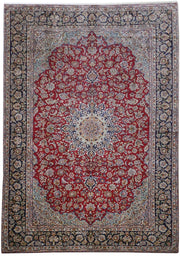 11' x 16' Red Persian Isfahan Rug