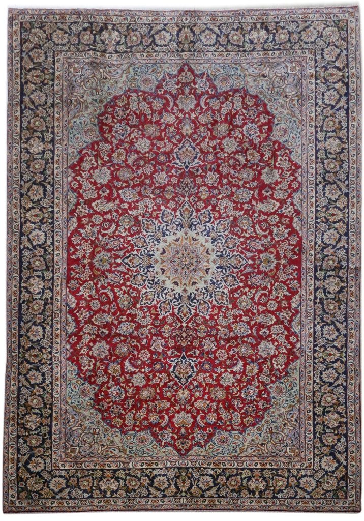 11' x 16' Red Persian Isfahan Rug