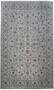 11' x 18' Ivory Persian Kashan Rug