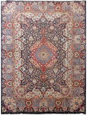 13' x 10' Multi Color Persian Kashmar Rug