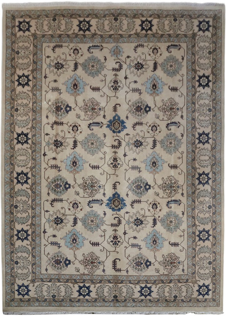 9' x 13' Grey Olive Persian Ardebil Rug