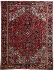 9' x 12' Red Persian Heriz Rug