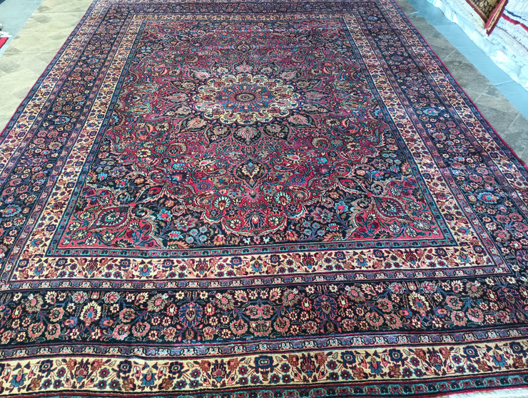 10' x 14' Genuine ANTIQUE Persian Khorasan Sheik Safi Rug AMAZING CARPET