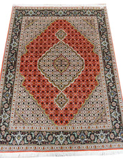 6' x 7' Brown Beige Persian Tabriz Rug