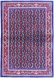 4' x 7' Red Persian Sarouk Rug