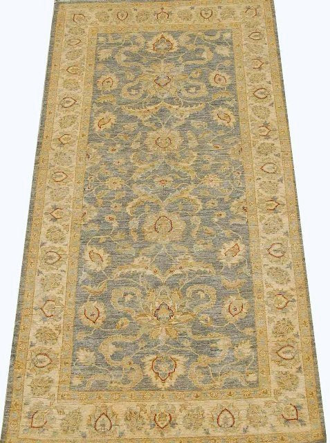 5' x 10' Gray Chobi Peshawar Rug