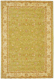 13' x 22' Zigler Chobi Peshawar Rug Neutral Pale green Gold