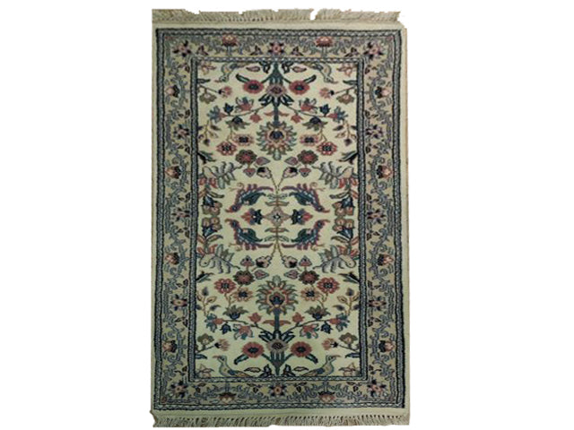 2' x 4' Beige Hunting design Rug