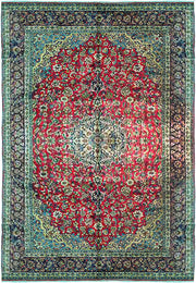 10' x 16' Red Persian Kerman Rug