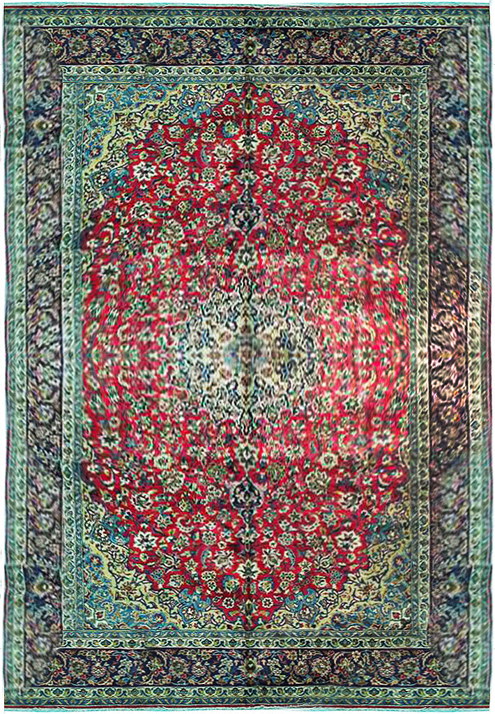 10' x 16' Red Persian Kerman Rug