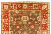 9' x 12' Orange Red Oushak Rug