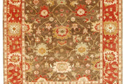 9' x 12' Orange Red Oushak Rug