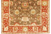 9' x 12' Orange Red Oushak Rug