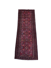 3' x 10' Maroon Persian Hamadan Runner