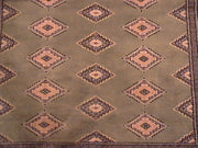 5' x 7' Brown Wool & Silk Jaldar Bokhara Rug