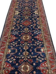 Stunning 4x19 Authentic Hand-knotted Super Kazak Rug - Pakistan - bestrugplace