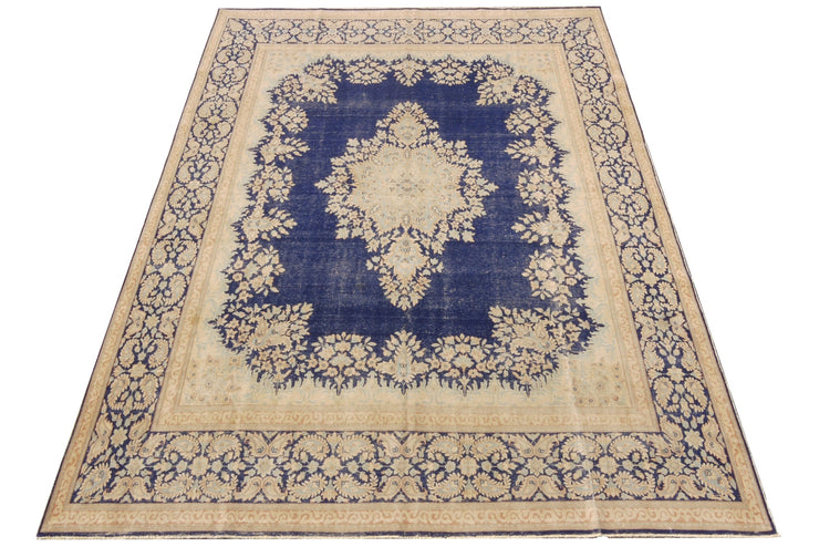 10' x 13' Blue Vintage Rug