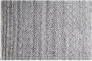 6' x 9' Contemporary Handmade Modern Rug GRAY