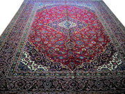 10' x 13' Red Persian Kashan Rug