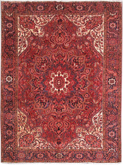 10' x 13' Red Persian Heriz Rug