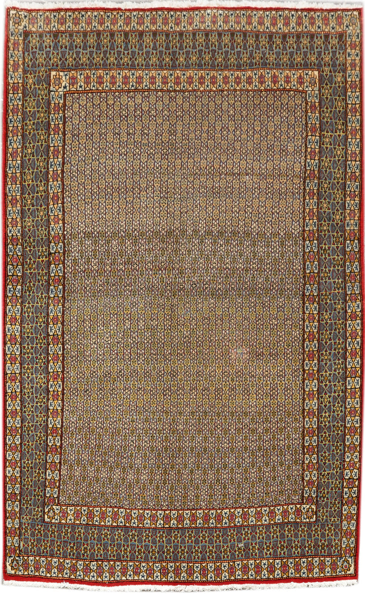 4' x 7' Dusty Brown Persian Ghoncheh Rug