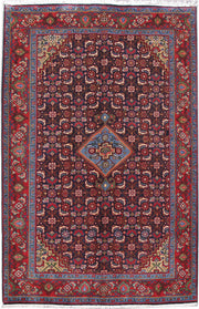 4' x 7' Red Persian Hamadan Rug