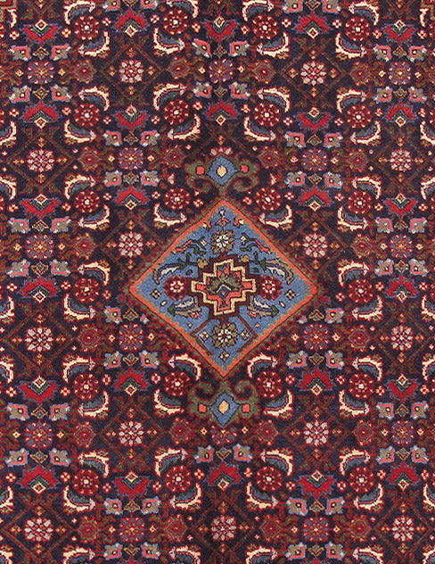 4' x 7' Red Persian Hamadan Rug