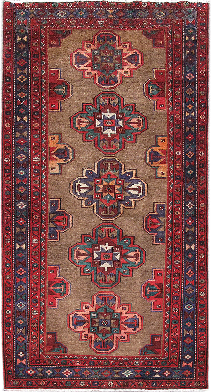 4' x 8' Maroon Persian Hamadan Rug