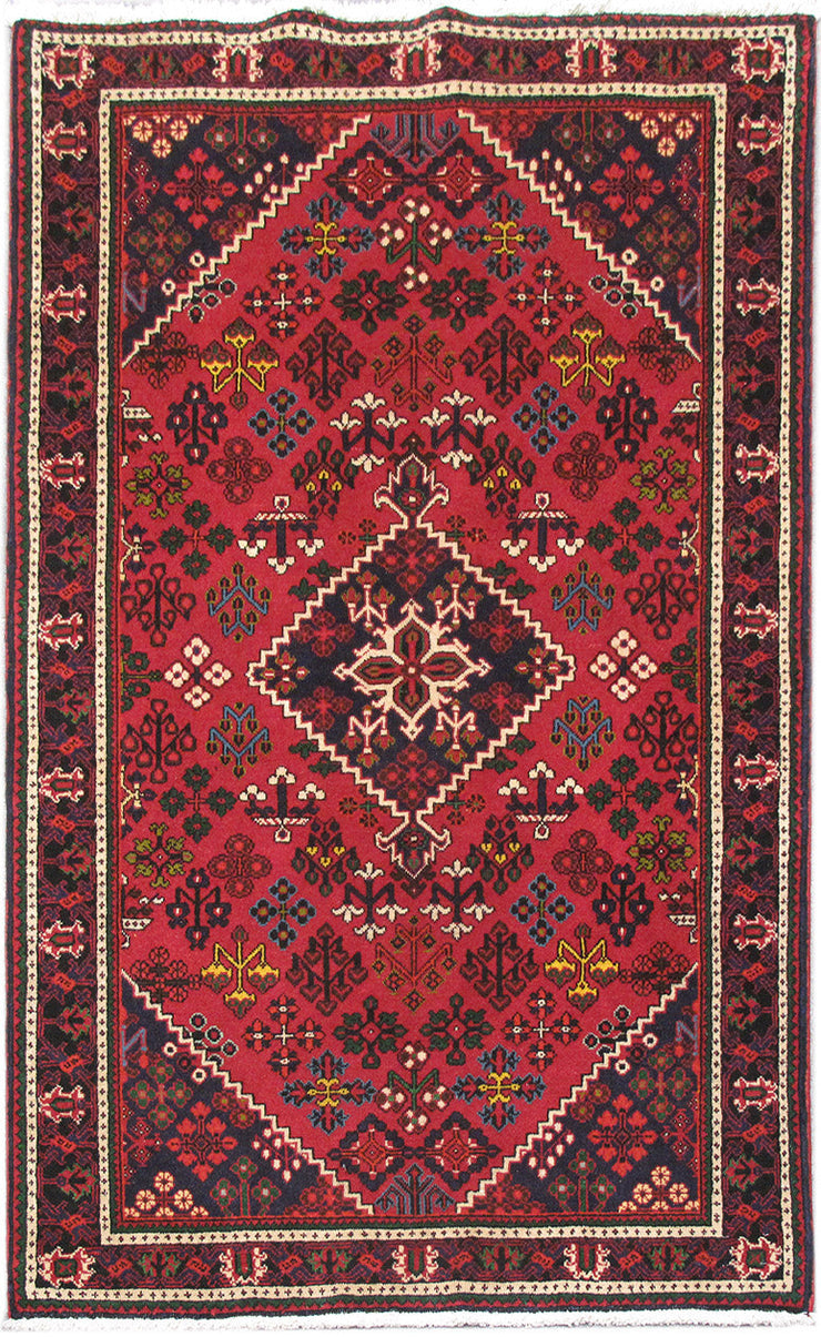 4' x 7' Red Persian Hamadan Rug